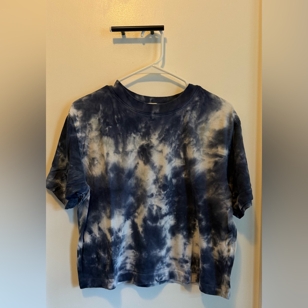 Richer Poorer Navy and White Tie-Dye Tee